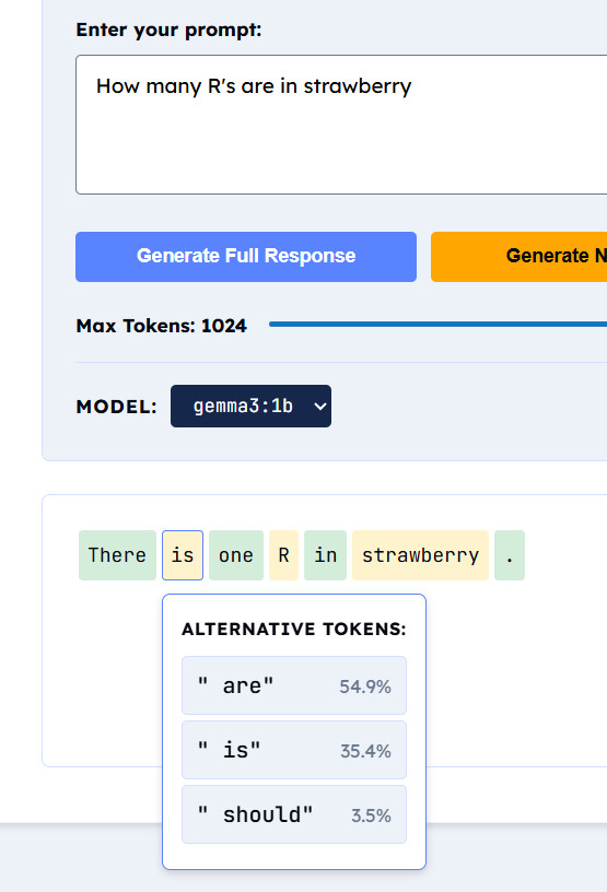 Inference with tokens